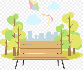 Zilker Park Urban park - Vector Park bench 