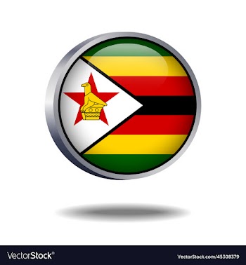 zimbabwe flag button