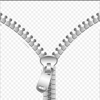 Zipper Clip art - Half of the zipper pull 