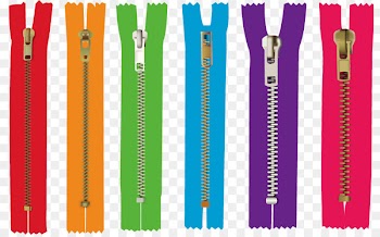 Zipper Clip art - Vector colored zipper 