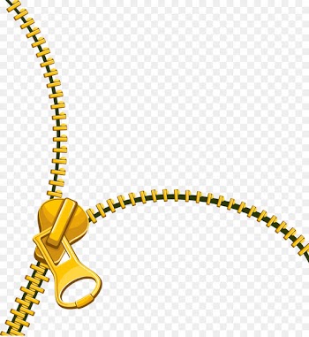 Zipper Gold - Gold zip fastener 