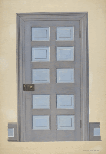 Zoar Door (c. 1938) by Fritz | Free Photo - rawpixel
