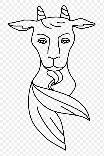 Zodiac Capricorn png animal collage | Free PNG Sticker - rawpixel