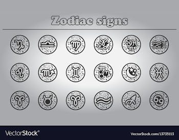 Zodiac icons set of zodiac vector image