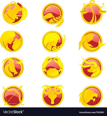 Zodiac Set A vector image