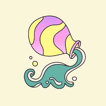 Zodiac sign Aquarius, colorful doodle | Free PSD Illustration - rawpixel