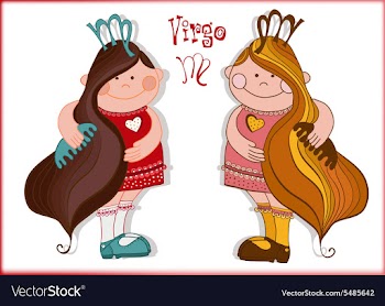 Zodiac sign Virgo vector image