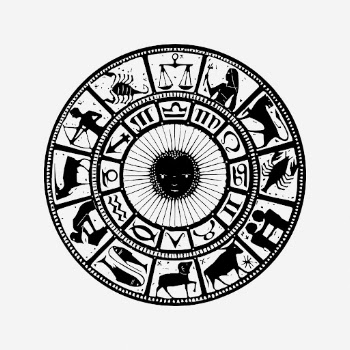 Zodiac wheel hand drawn illustration, | Free Photo - rawpixel