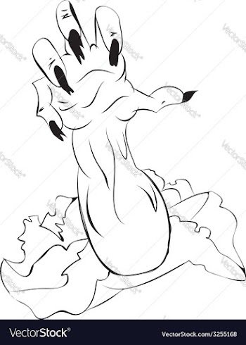 Zombie Hand vector image