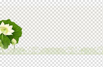 Zongzi Dragon Boat Festival Banner Poster, Decorative elements,Lotus,green transparent background PNG clipart