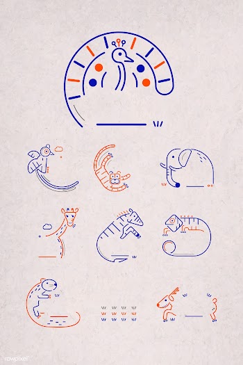 Zoo animal badge set | Free stock vector - 1205079