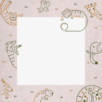 Zoo animal patterned frame | Free stock vector - 1205061