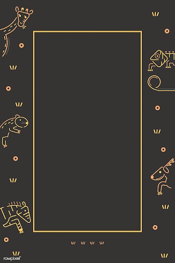 Zoo animal patterned frame | Free stock vector - 1205076