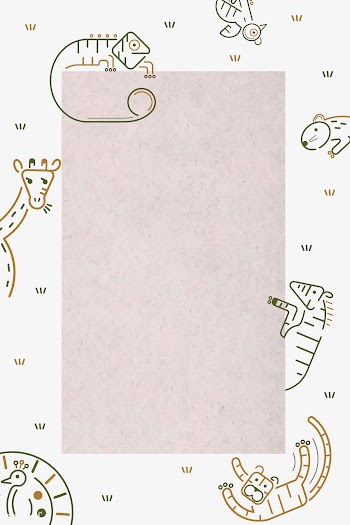 Zoo animal patterned frame | Free stock vector - 1205077