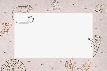 Zoo animal patterned frame | Free stock vector - 1205088