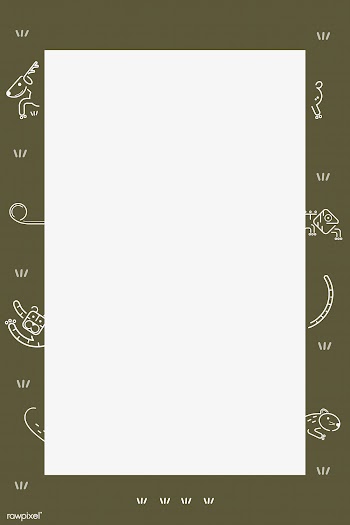 Zoo animal patterned frame | Free stock vector - 1205091