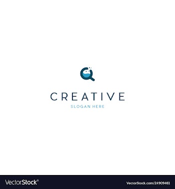 Zoom lab creative science logo design vector image