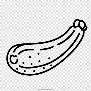 Zucchini Drawing Coloring book Summer squash Vegetable, vegetable transparent background PNG clipart