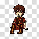 Zuko shimeji, male anime character transparent background PNG clipart