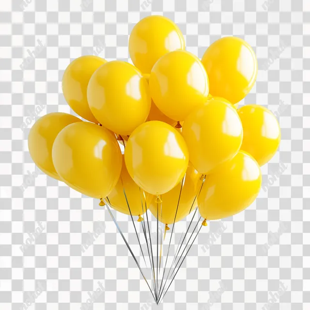 Free: a bunch of yellow balloons on a stick - nohat.cc