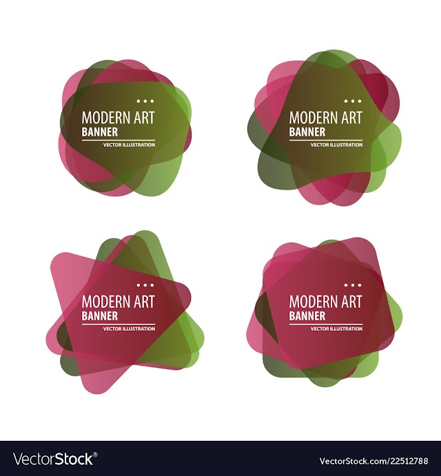 A minimalistic hipster colored frame design line vector image