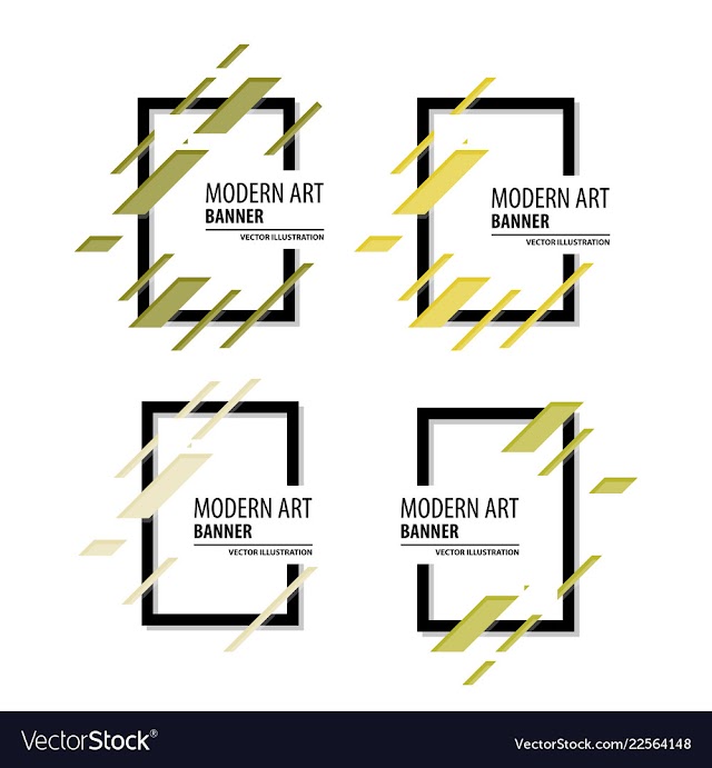 A minimalistic hipster colored frame design line vector image