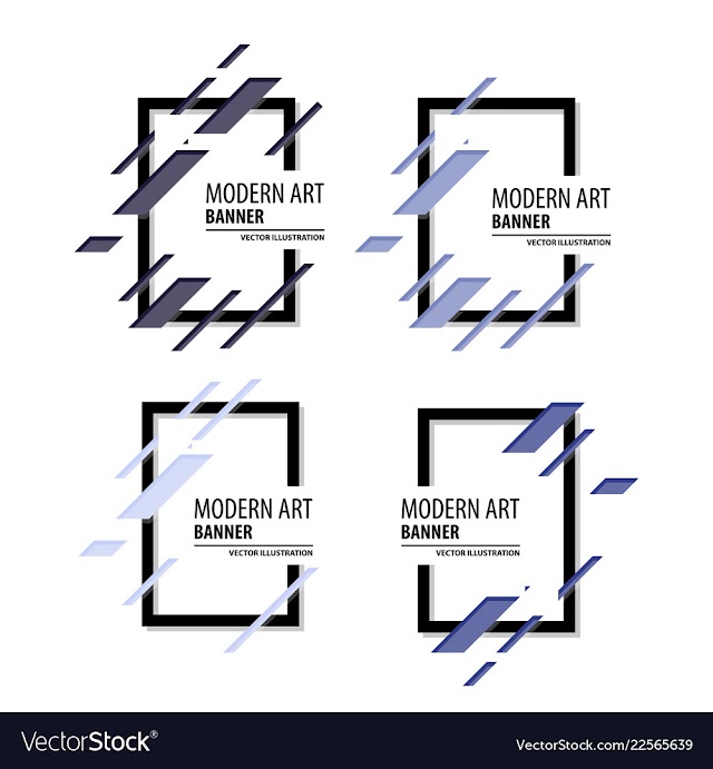 A minimalistic hipster colored frame design line vector image