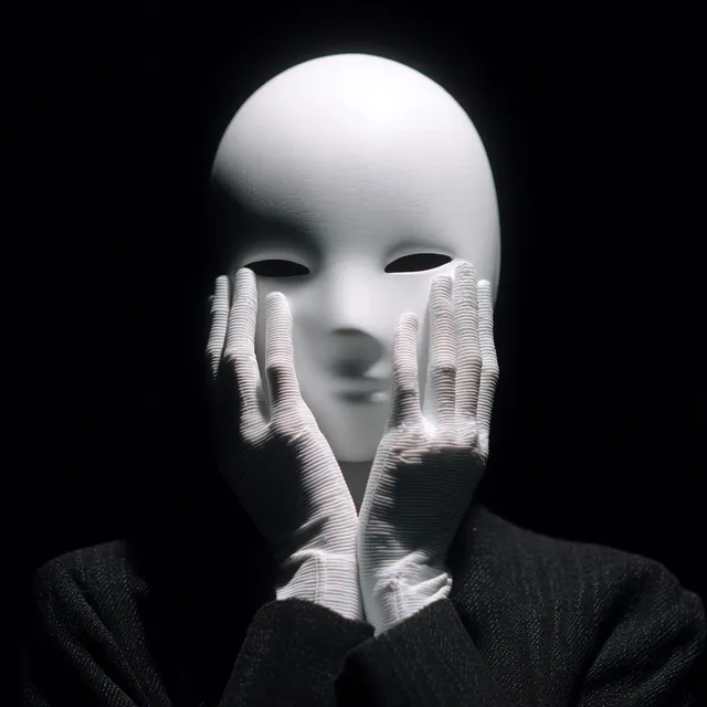 Abstract Faceless Dolls in White Steel
