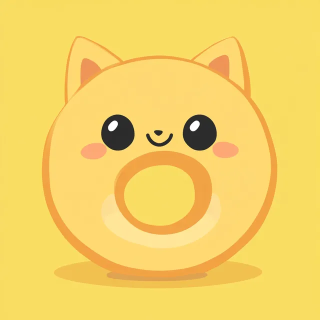 Adorable Round Animal Character O