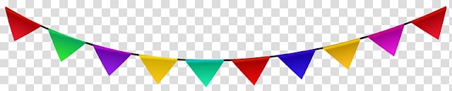 Assorted-color buntings illustration, Birthday cake Party , Streamer Decoration transparent background PNG clipart
