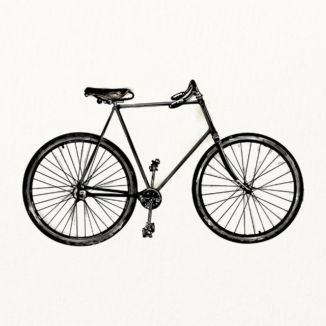 Bicycle watercolor, vehicle illustration, vintage | Free Photo Illustration - rawpixel