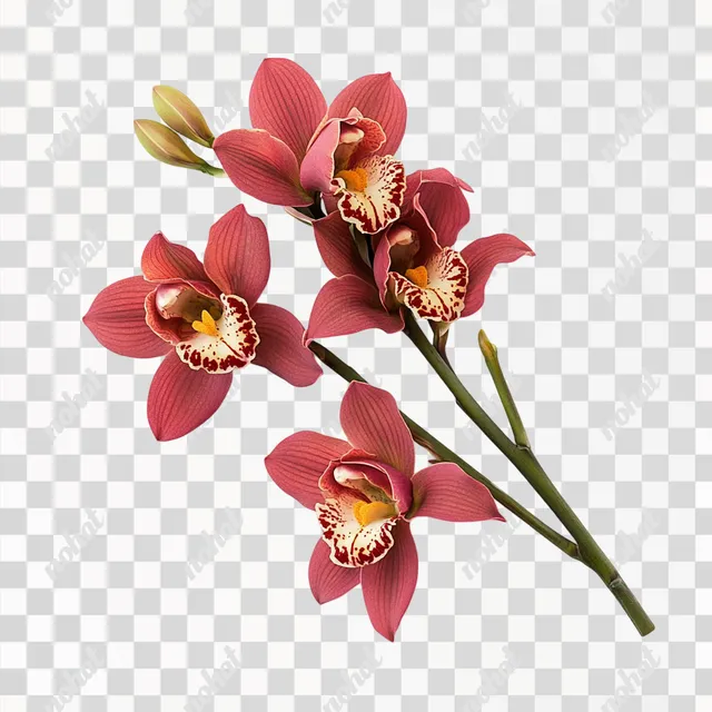Burgundy Cymbidium Orchid: A Touch of Elegance