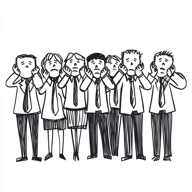 Business People Blocked Out Sounds