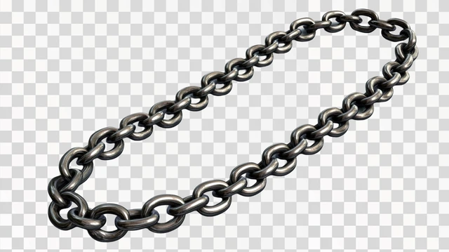 Free: chain isolated on white 3d illustration render —ar 16:9 —sre ...