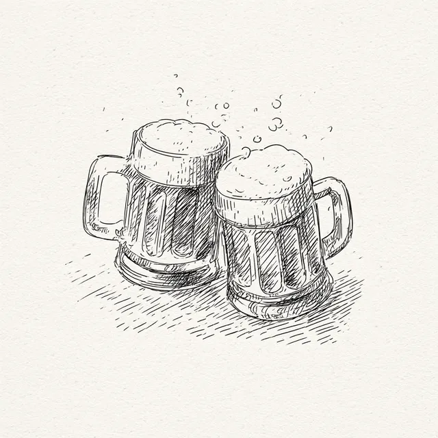 Cheers to Butterbeer: Vintage Icon Illustration