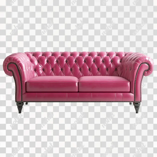 Chic Pink Leather Sofa for Stylish Living Spaces