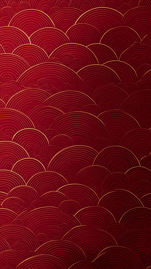 Free: Chinese New Year Background: Red Wavy Line Pattern, Minimalist ...