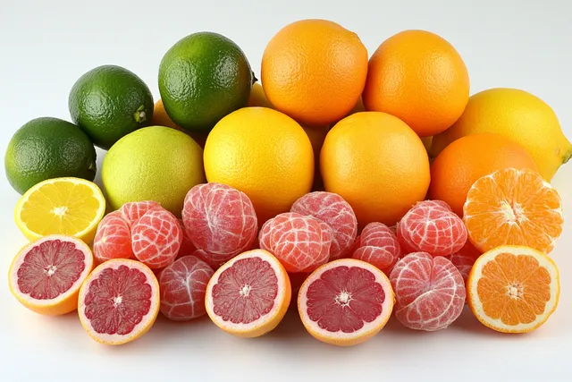 Citrus Delight: A Fresh Display of Vibrant Fruits