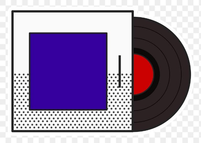 Color pop art vinyle vintage png sticker