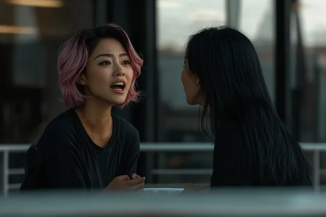 Conversations of Contrast: Two Sisters in Tense Dialogue