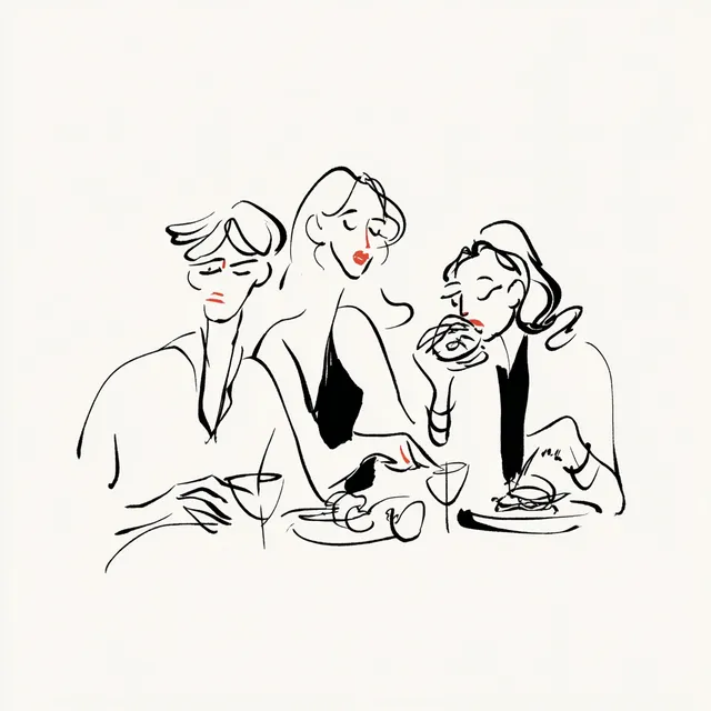Curiosity and Cuisine: A Minimalist Dining Scene