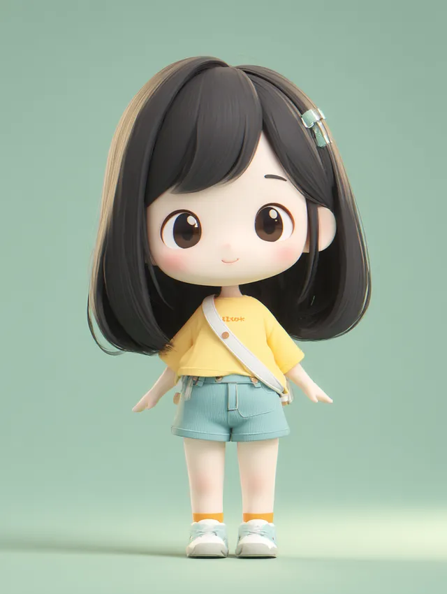 Cute 3D Character in POP Mart Style