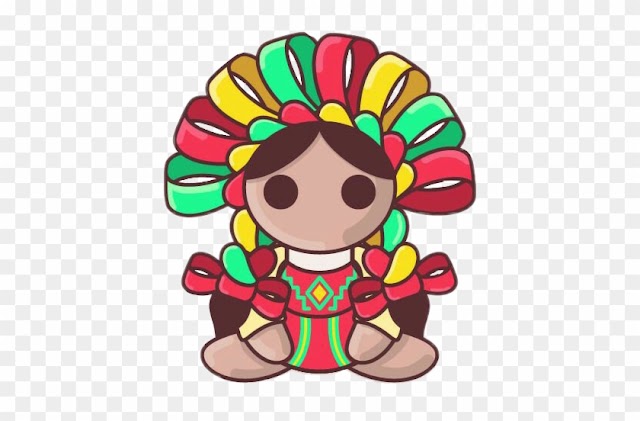 Doll Vintage Cute Mexican Travel People Color Culture - Muñecas De Trapo Mexicanas Dibujo