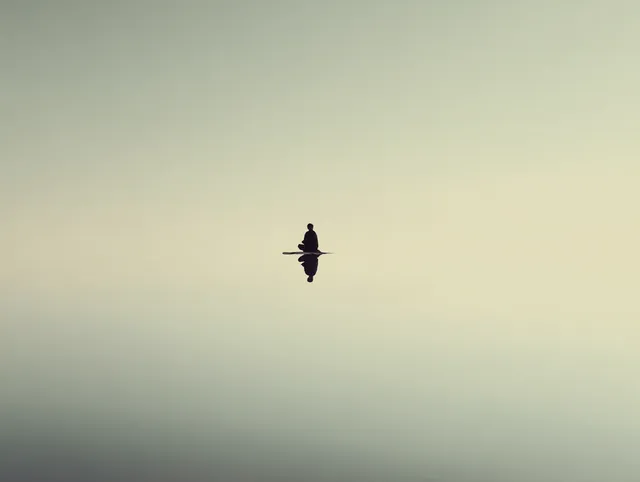 Dreamlike Meditation: A Surreal Minimal Landscape