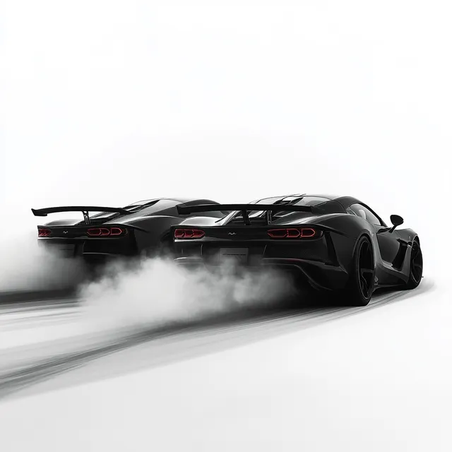 Dynamic Duet: Supercars Drifting in Perfect Synchronization