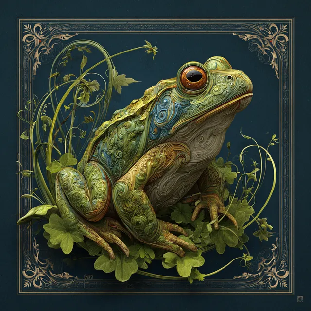 Free: Elegant Frog Icon in 2D Artwork - nohat.cc