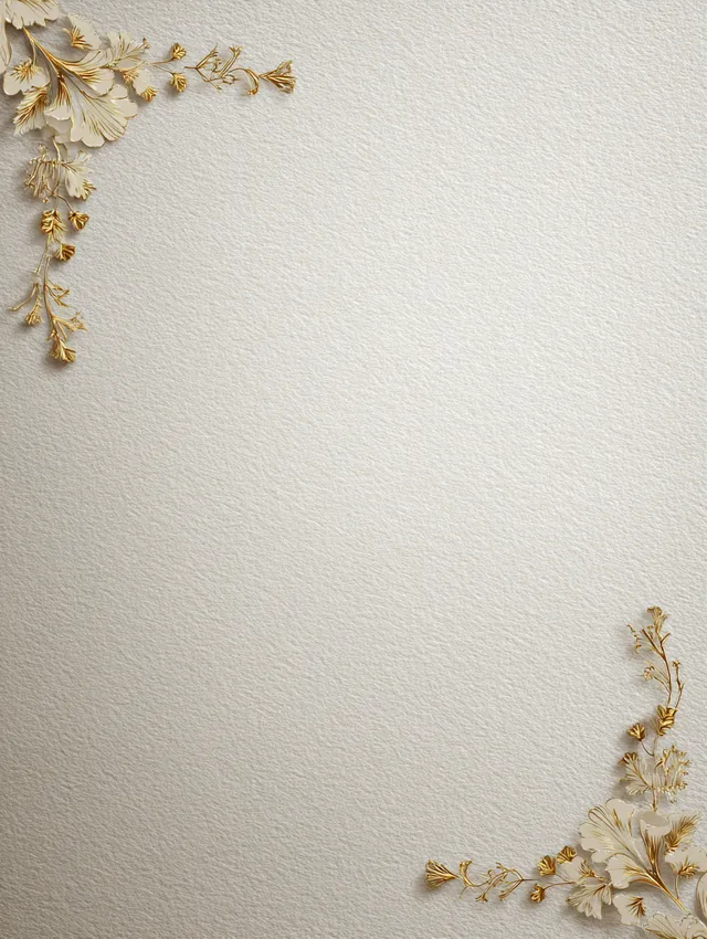 Elegant Textured Paper Background with Ornamental Flourishes