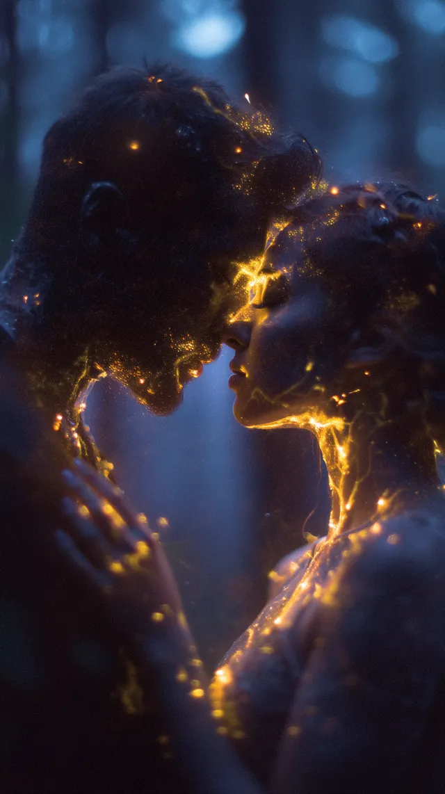 Ethereal Embrace: A Glimpse into Cosmic Connection