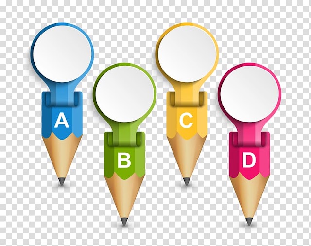Four assorted-color pencil illustration, Paper Infographic Pencil Template, Color folding pencil material transparent background PNG clipart