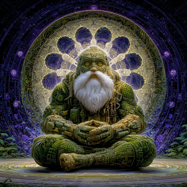 Fractal Shaman: A Surreal Fusion of Nature and Technology